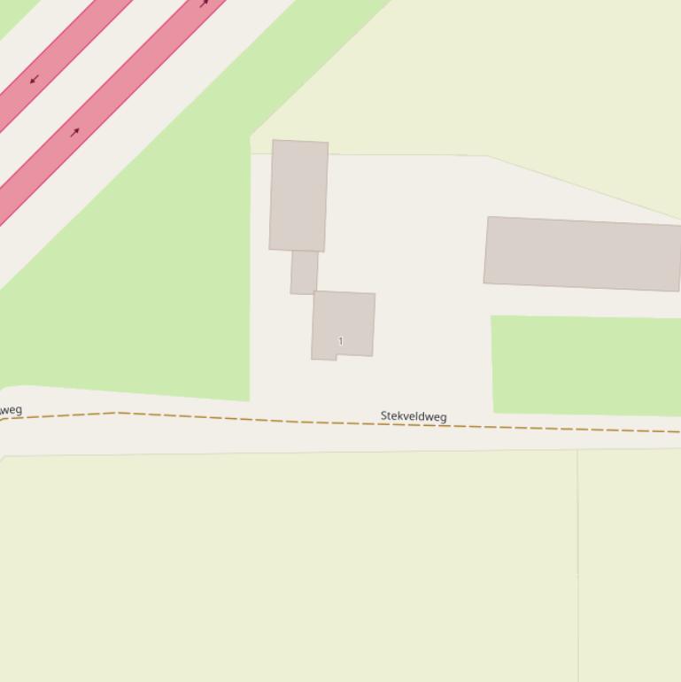 Kaart van de Stekveldweg.