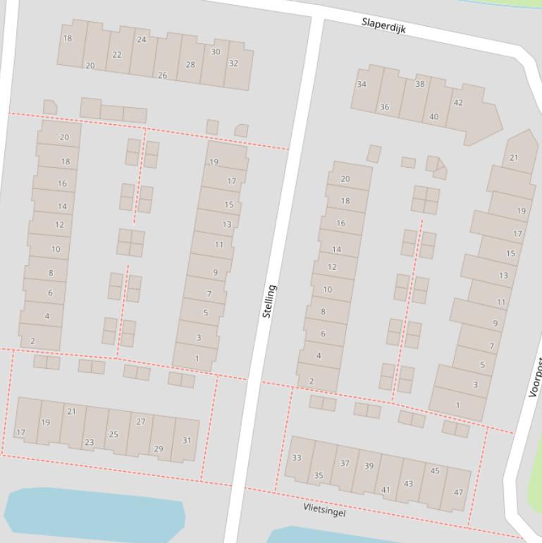 Kaart van  Stelling.