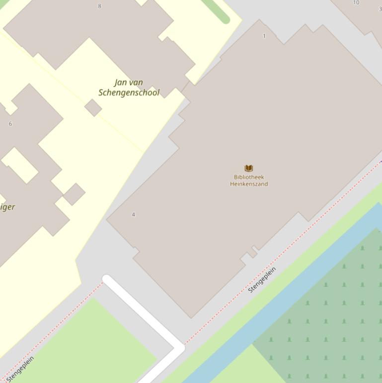 Kaart van het Stengeplein.