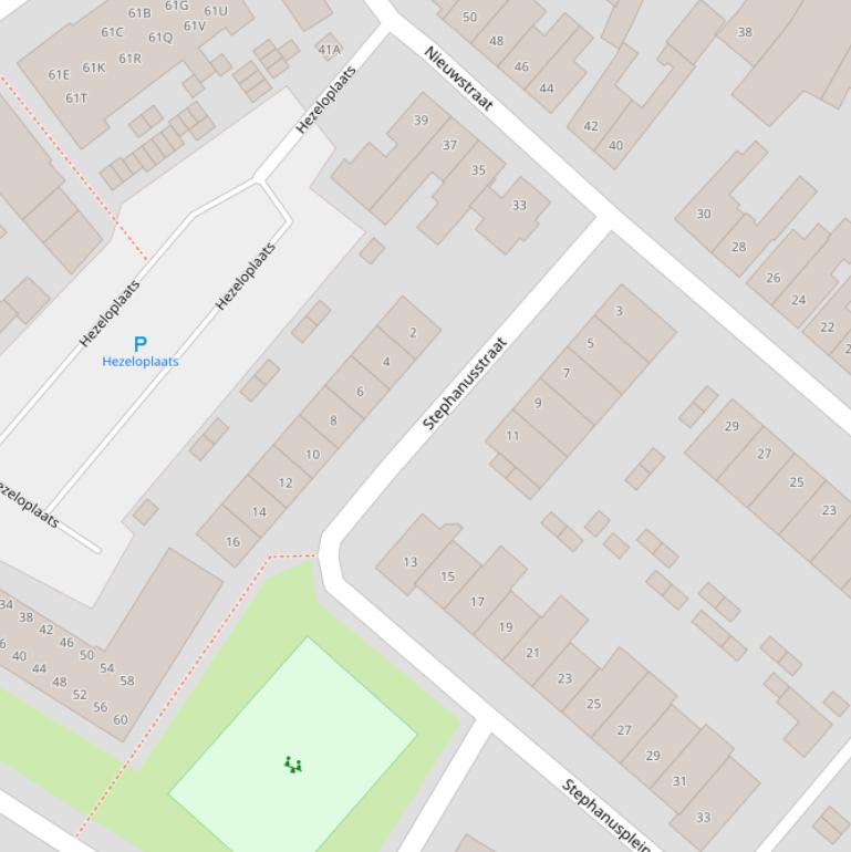 Kaart van de Stephanusstraat.