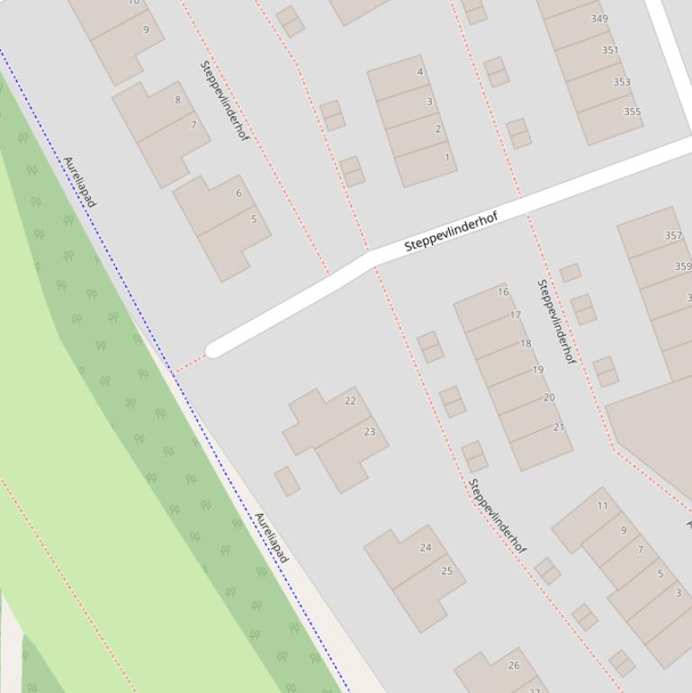 Kaart van de Steppevlinderhof.