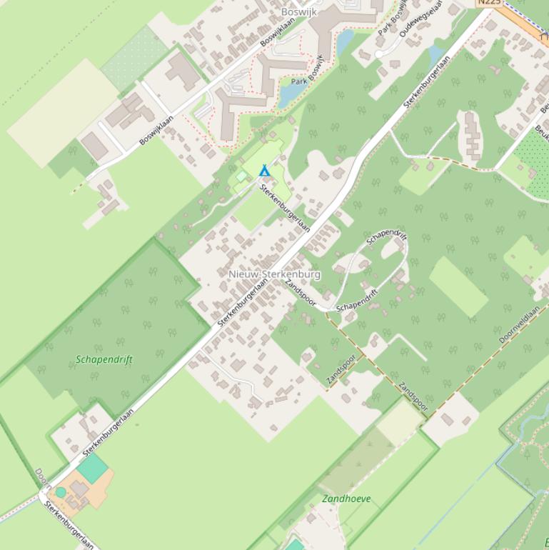 Kaart van de Sterkenburgerlaan.