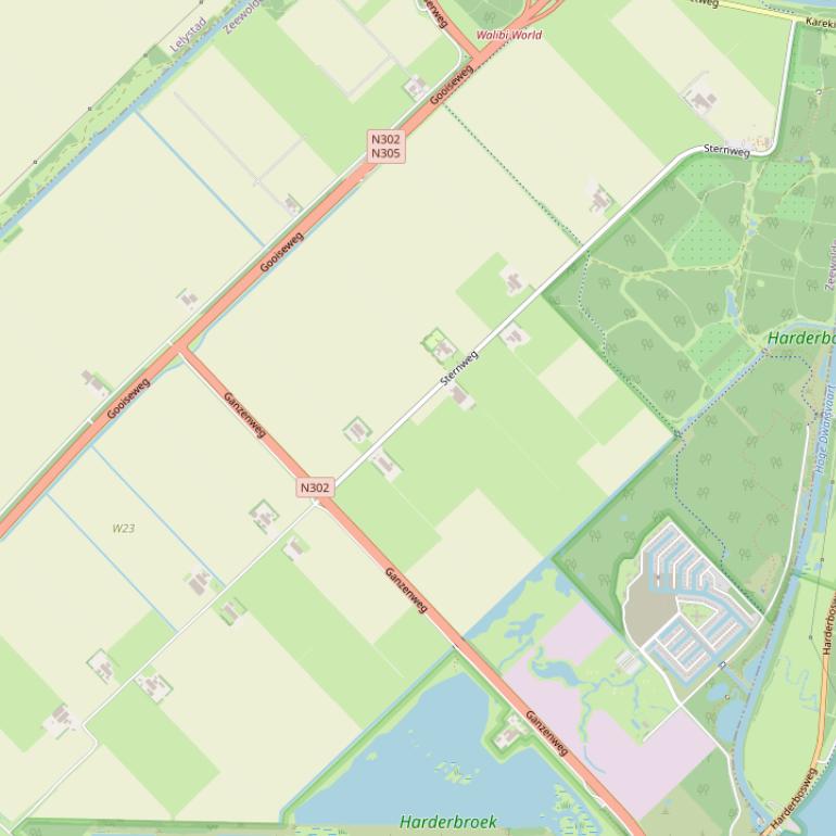 Kaart van de Sternweg.