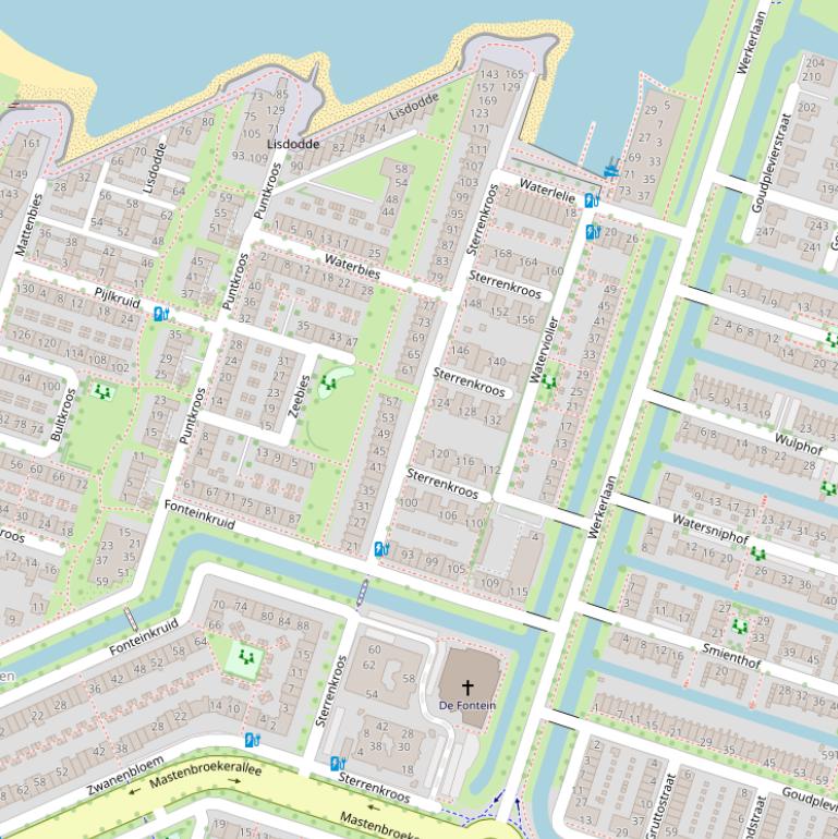 Kaart van  Sterrenkroos.