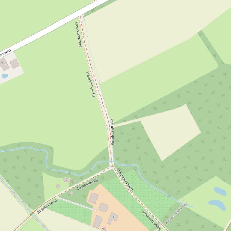 Kaart van de Steurkampweg.