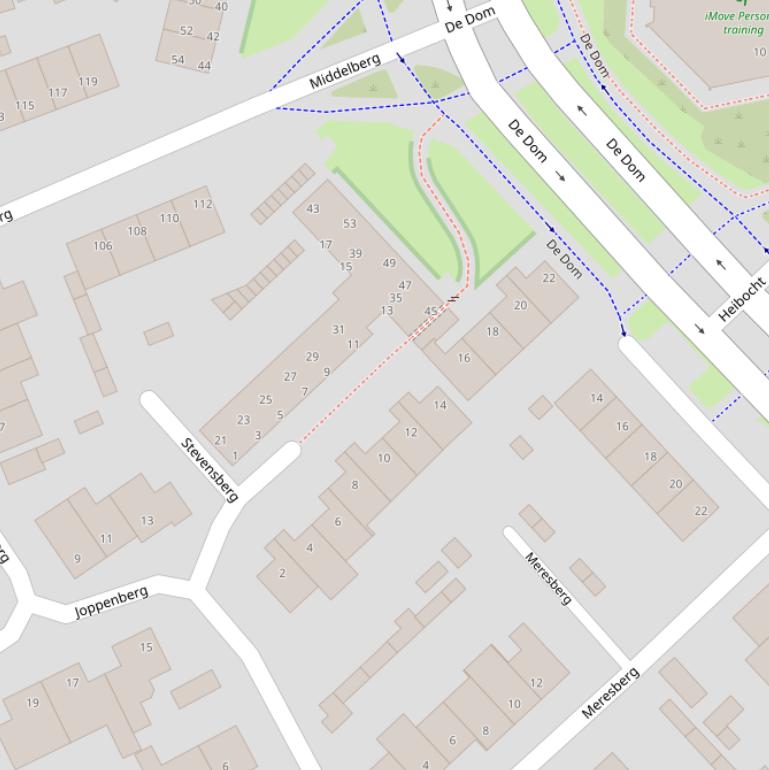 Kaart van  Stevensberg.