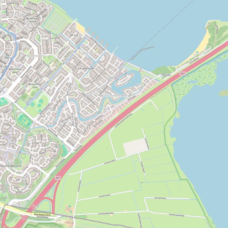 Kaart van de Stichtseweg.