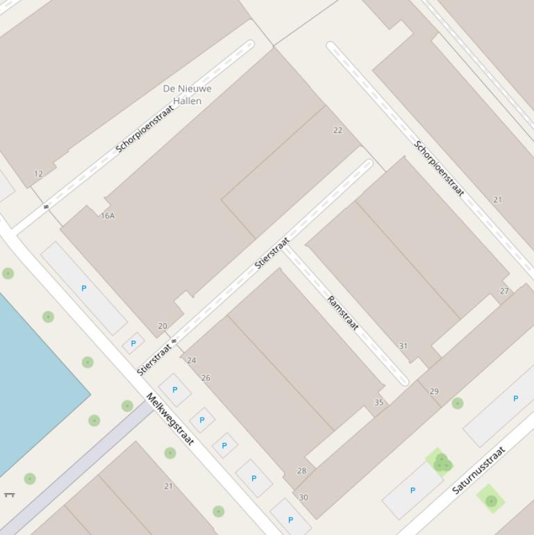 Kaart van de Stierstraat.