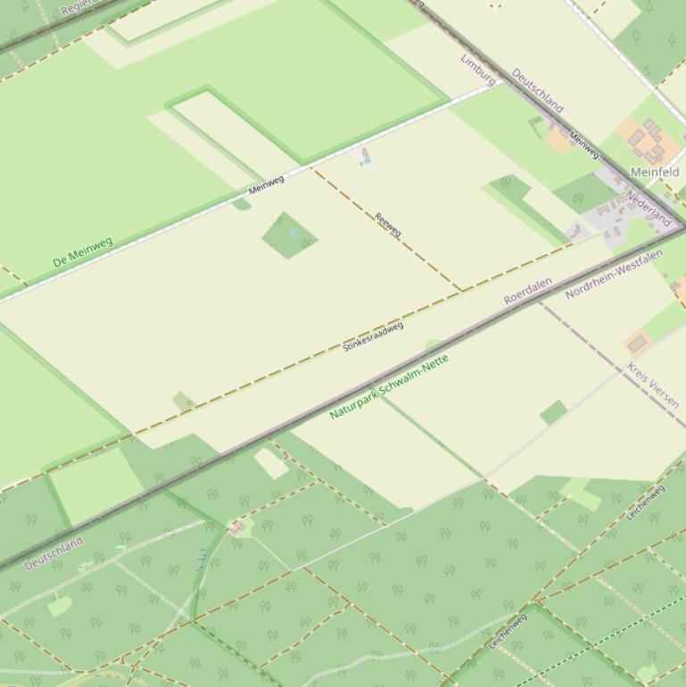 Kaart van de Stinkesraadweg.