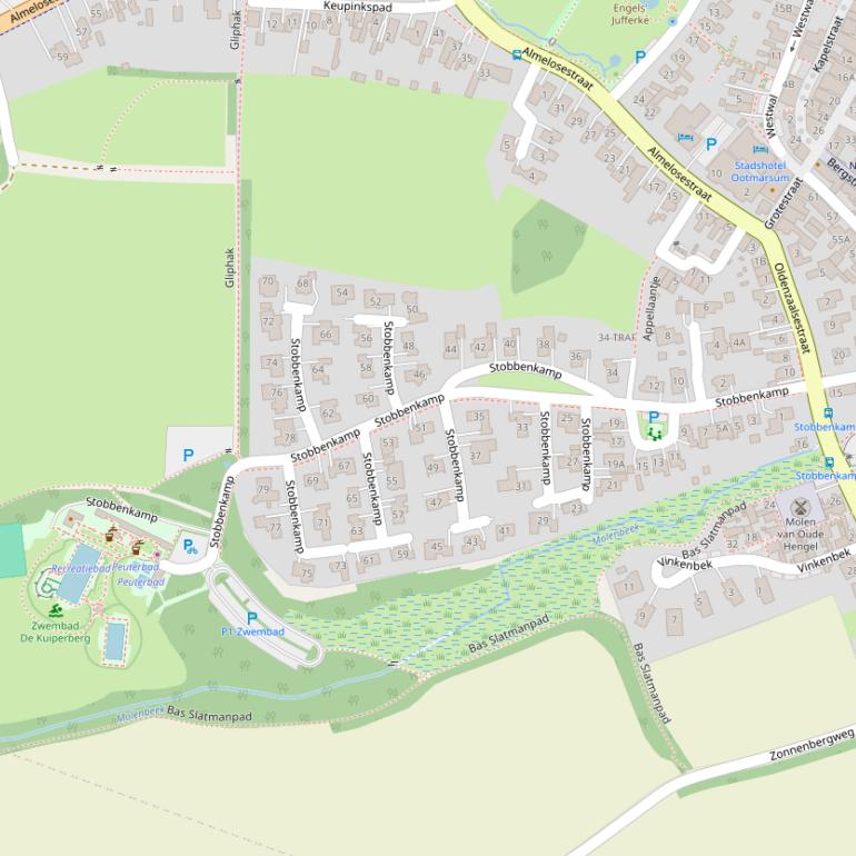 Kaart van  Stobbenkamp.