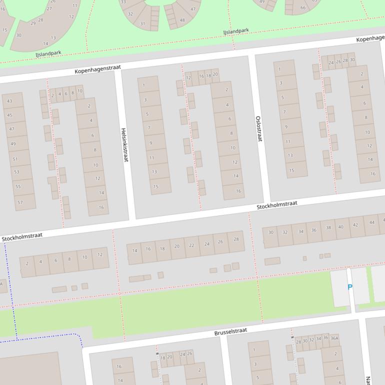 Kaart van de Stockholmstraat.