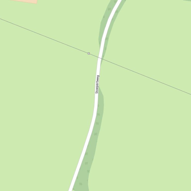Kaart van de Stoepertweg.