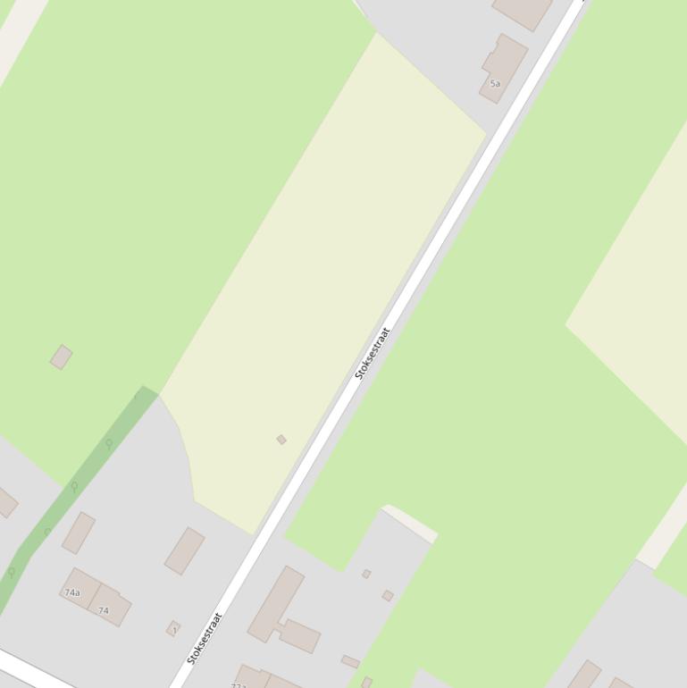 Kaart van de Stoksestraat.