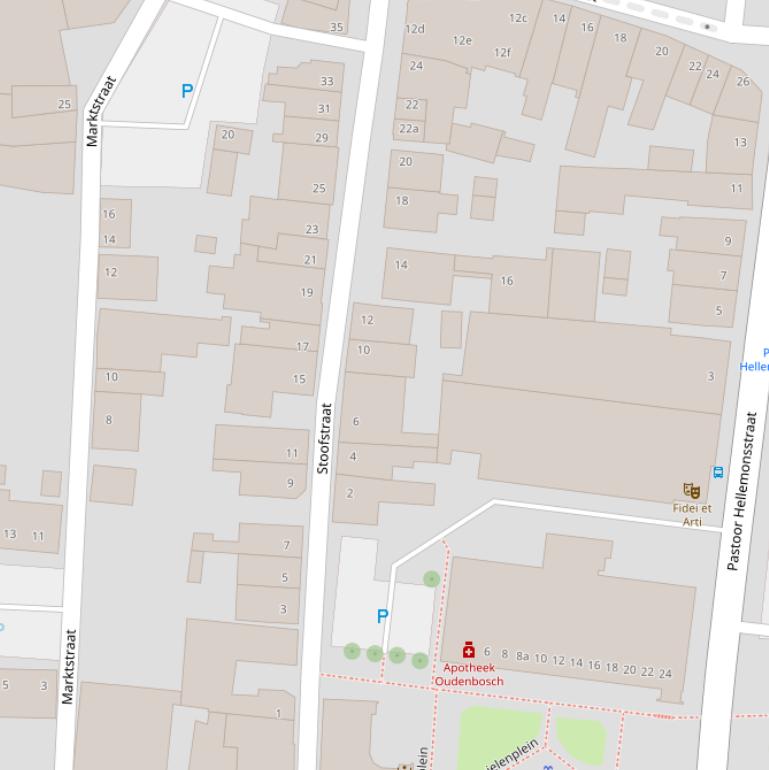 Kaart van de Stoofstraat.