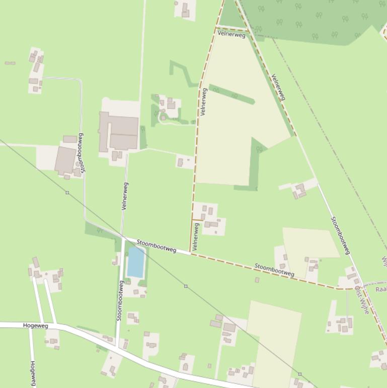 Kaart van de Stoombootweg.