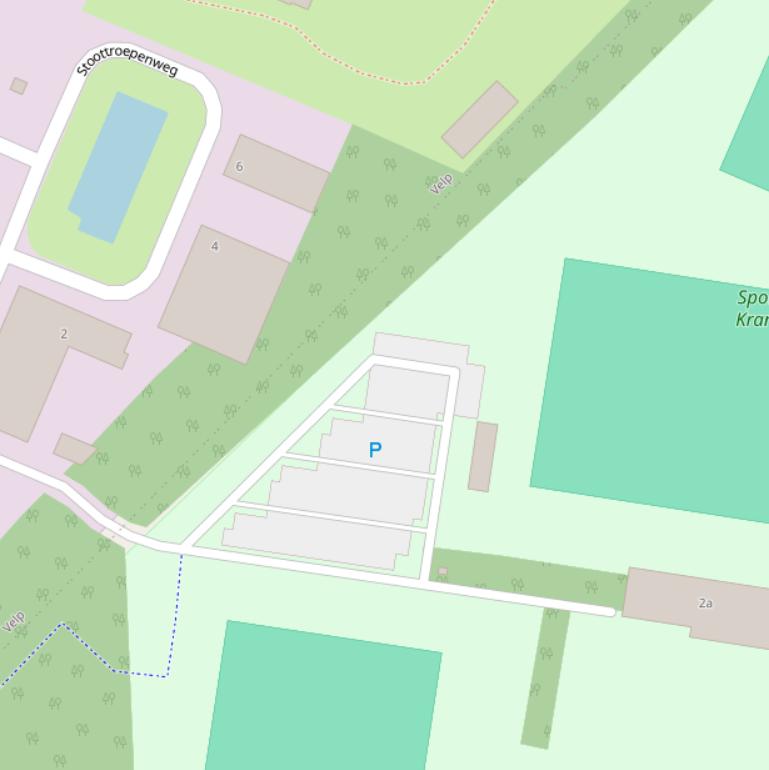 Kaart van de Stoottroepenweg.
