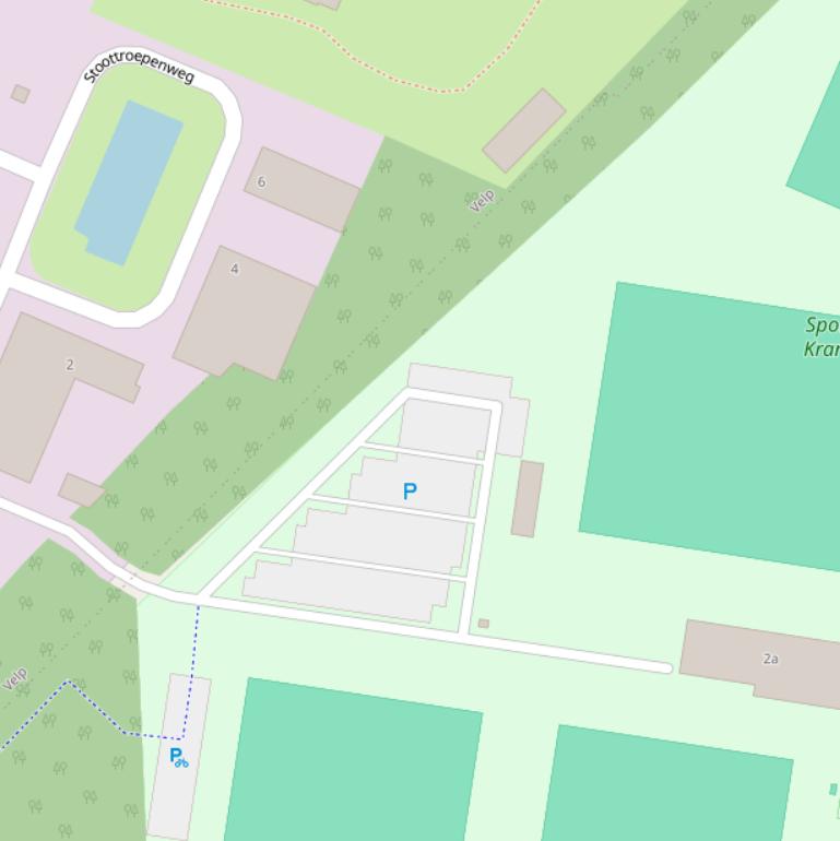 Kaart van de Stoottroepenweg.