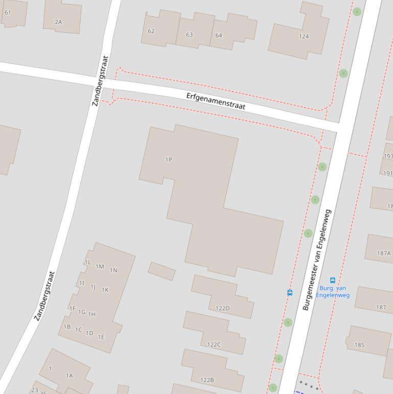 Kaart van de Stormbaanhof.