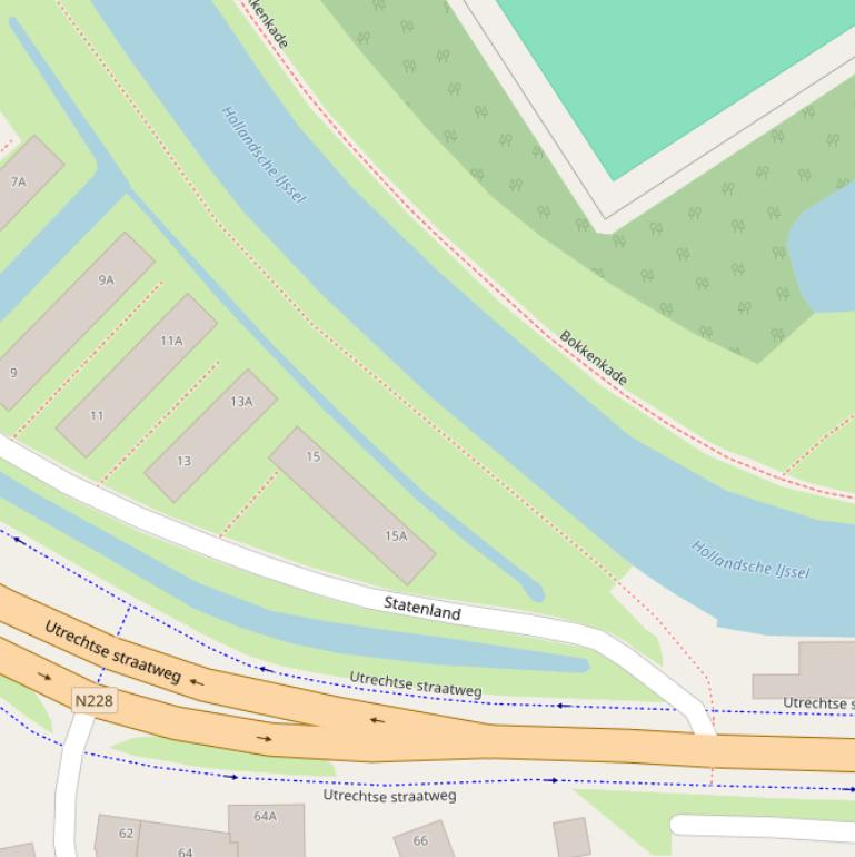 Kaart van de Stormkade.