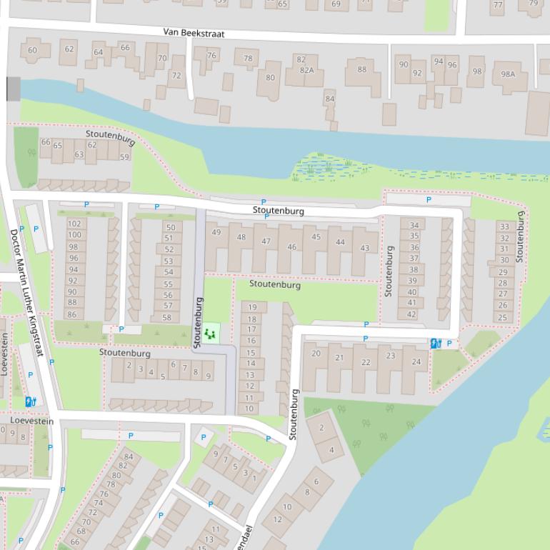 Kaart van  Stoutenburg.