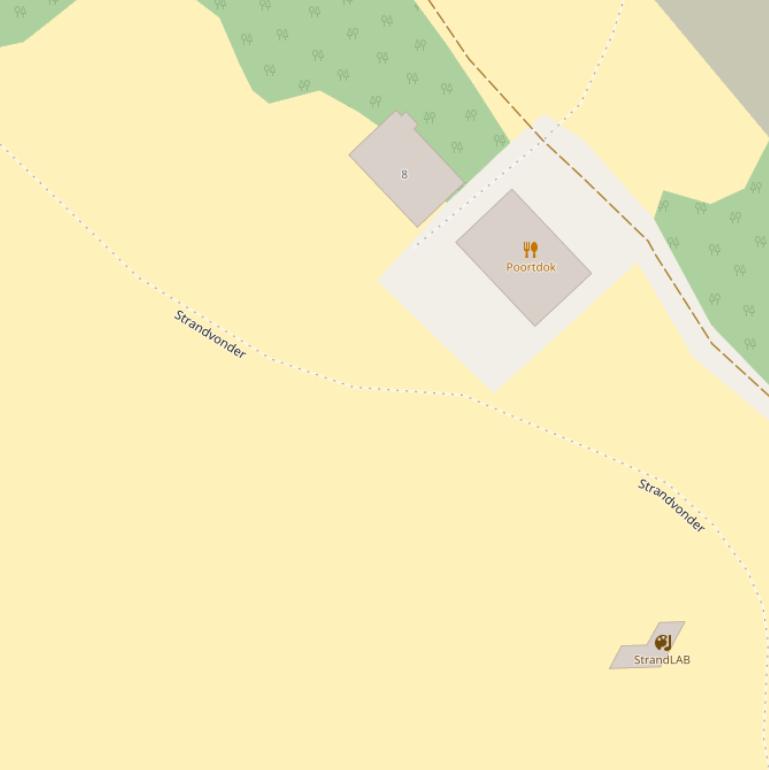 Kaart van  Strandvonder.