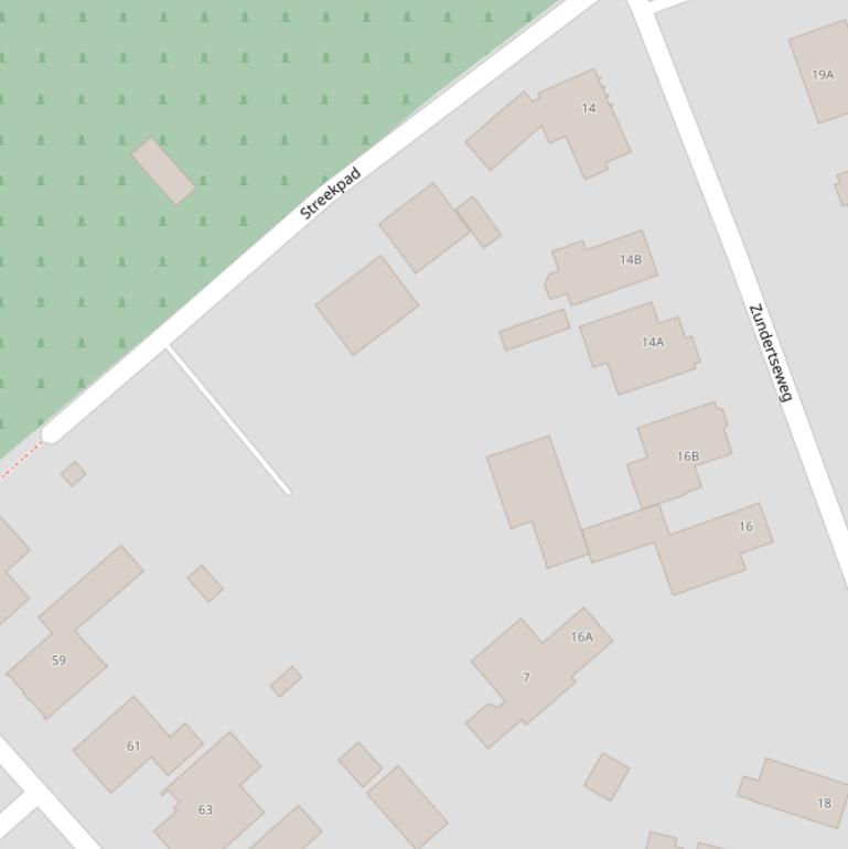 Kaart van het Streekpad.