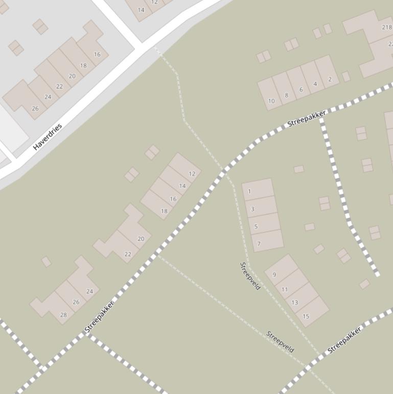 Kaart van  Streepakker.