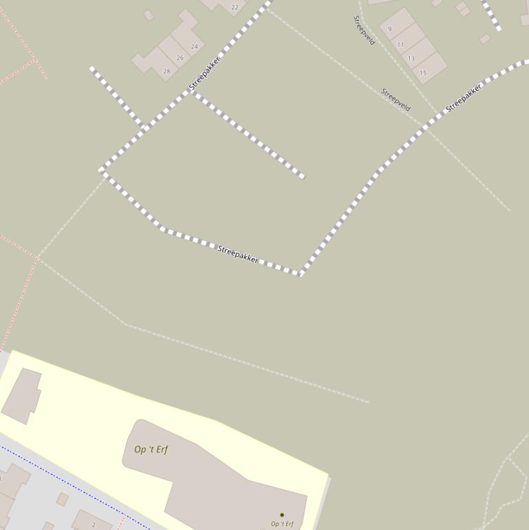 Kaart van het Streepakkerpad.