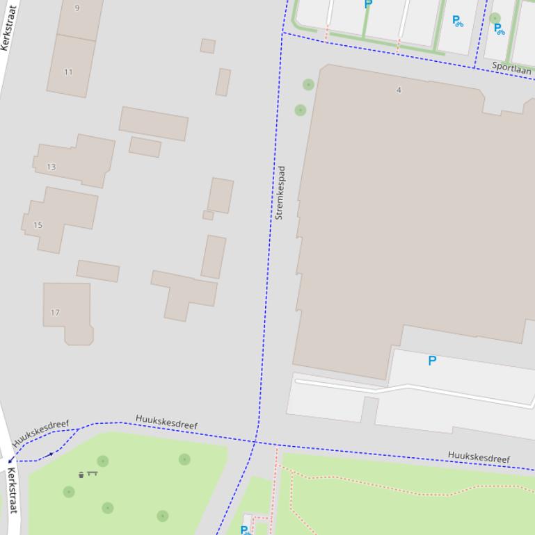 Kaart van het Stremkespad.