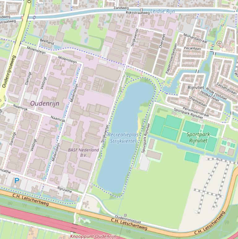 Kaart van  Strijkviertel.