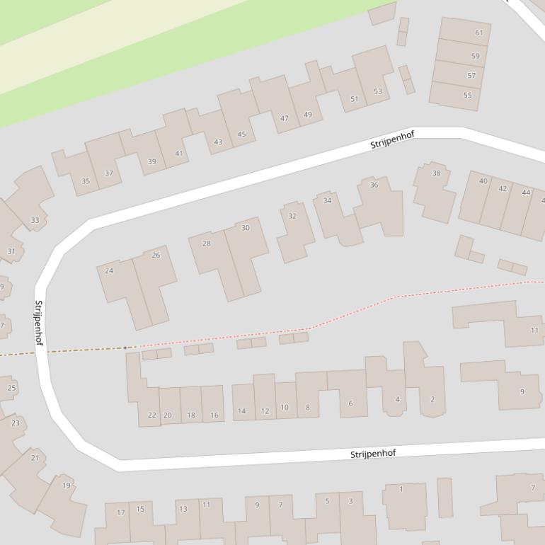 Kaart van de Strijpenhof.