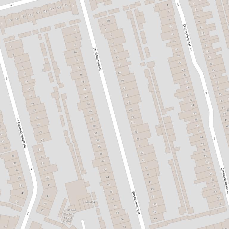 Kaart van de Strobloemstraat.