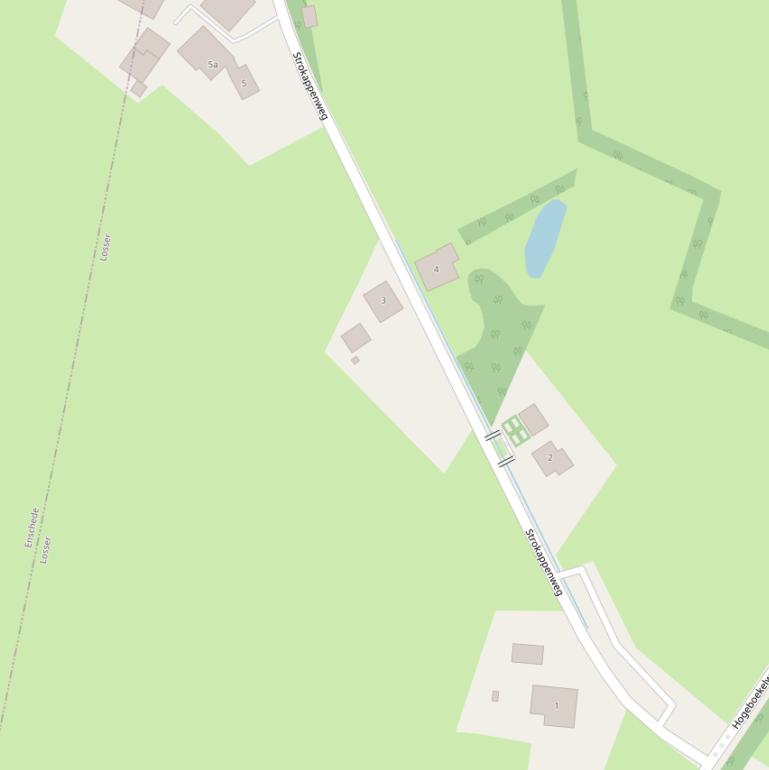 Kaart van de Strokappenweg.