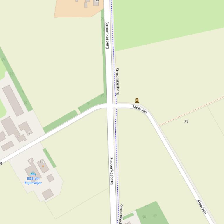 Kaart van  Stroomkesberg.