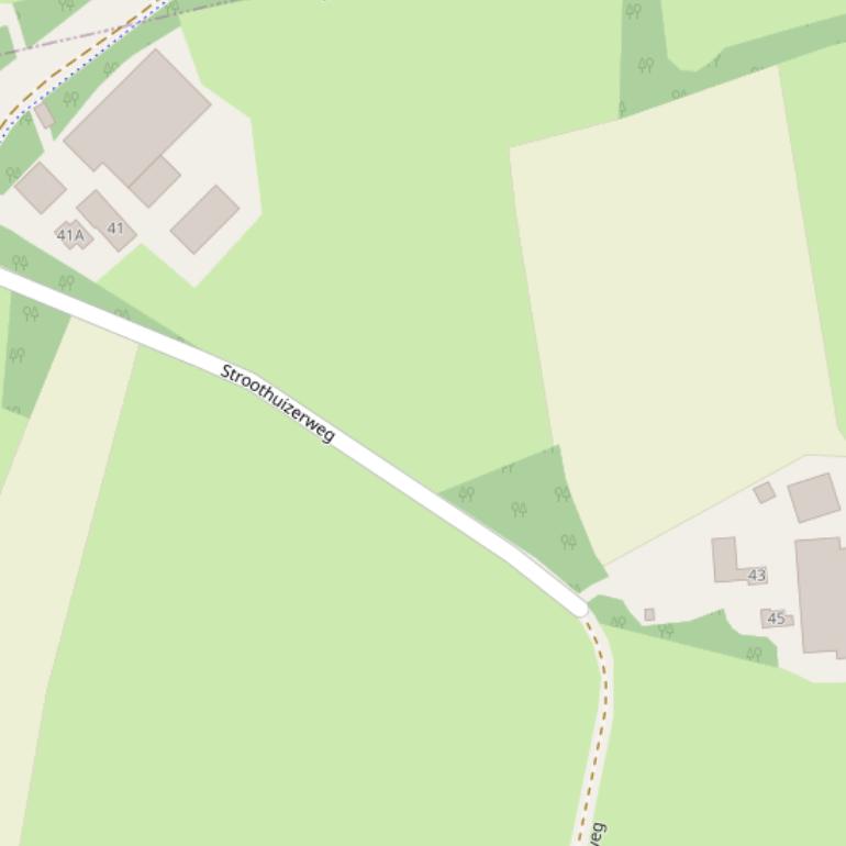 Kaart van de Stroothuizerweg.