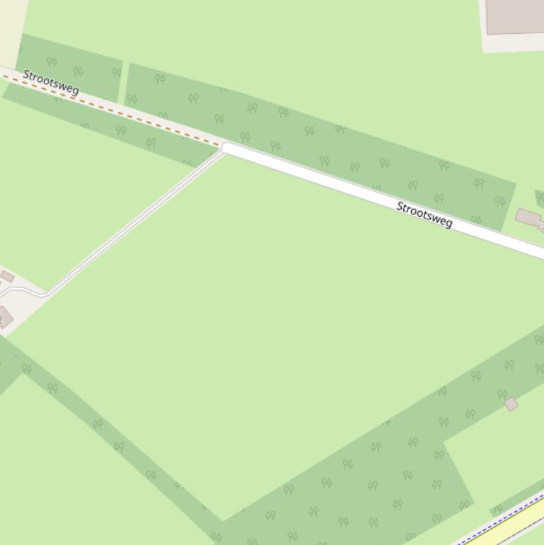 Kaart van de Strootsweg.