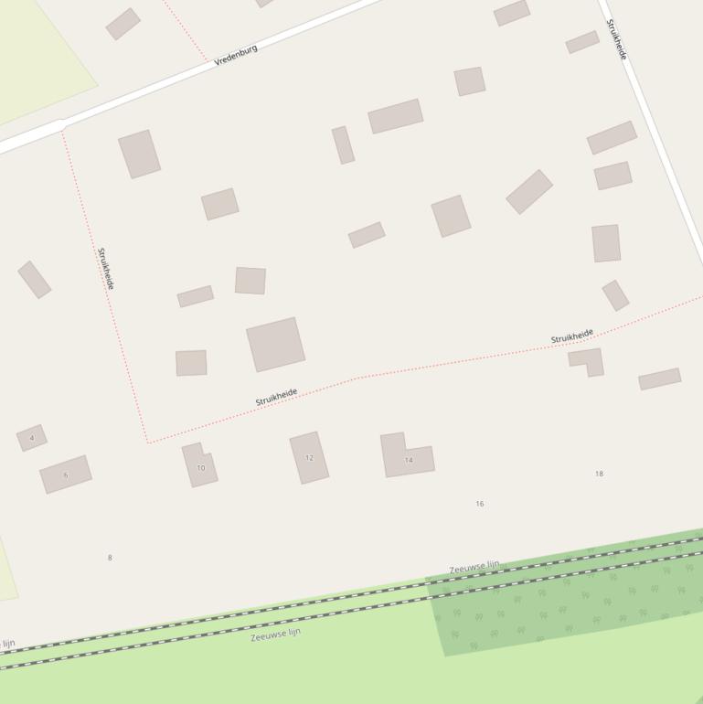 Kaart van  Struikheide.