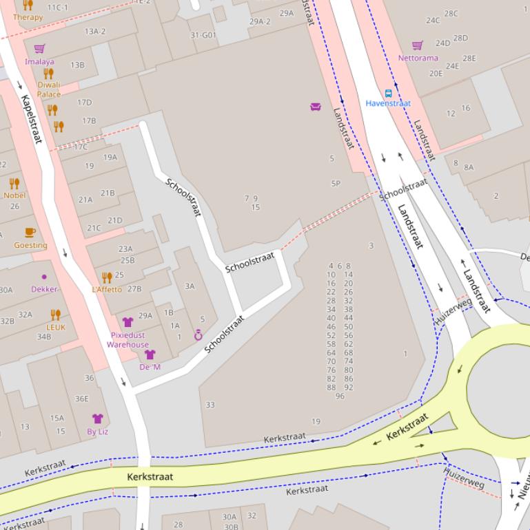 Kaart van het Studio Ireneplein.