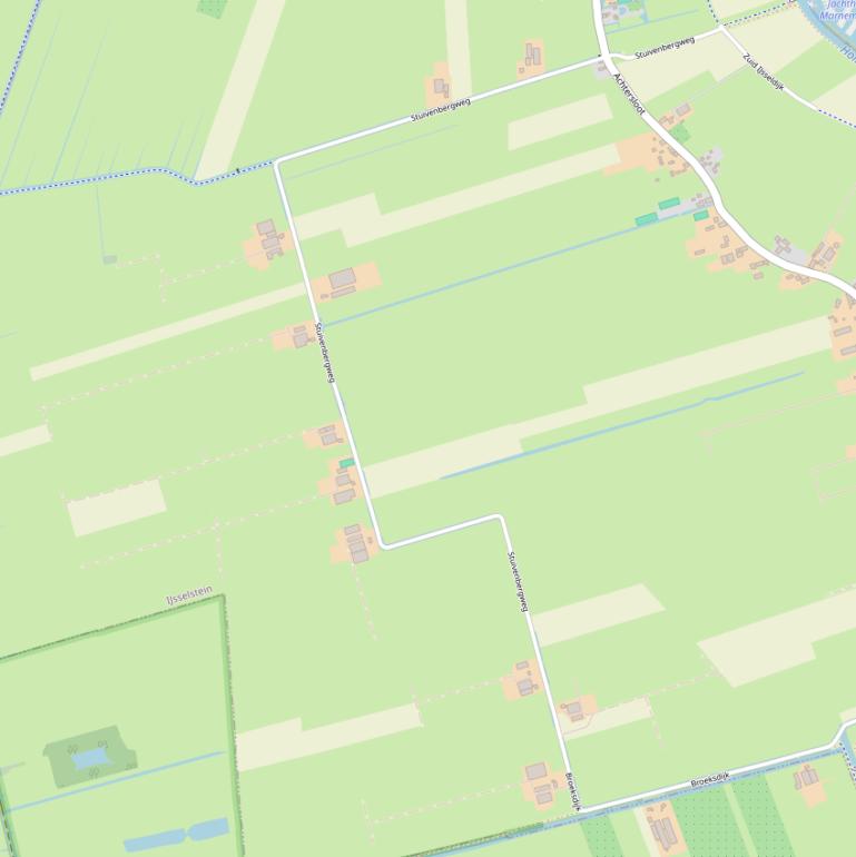 Kaart van de Stuivenbergweg.