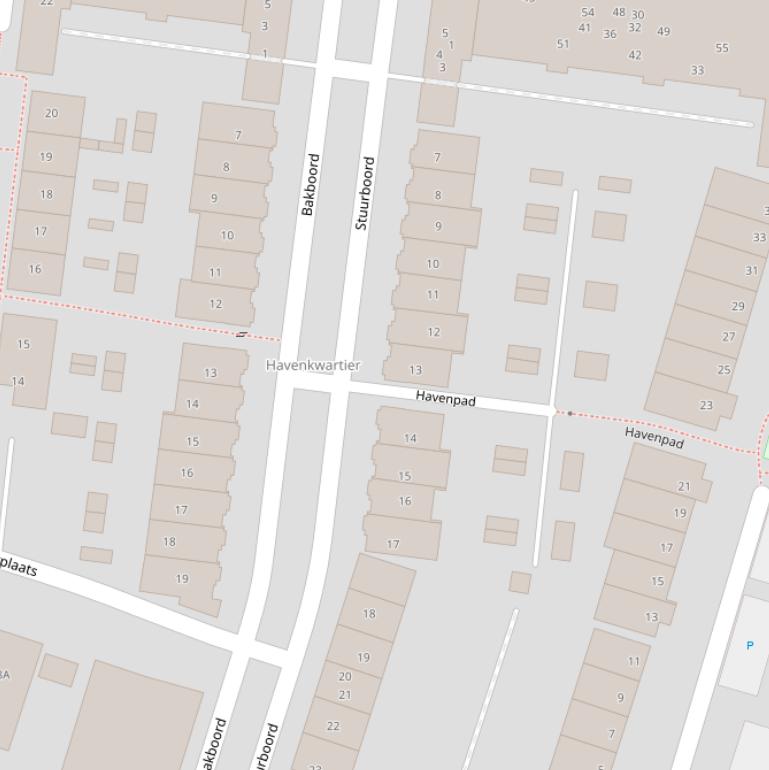 Kaart van  Stuurboord.