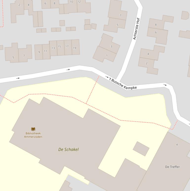 Kaart van  ’t Bussche Kempke.