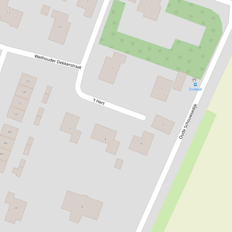 Kaart van  ’t Hert.