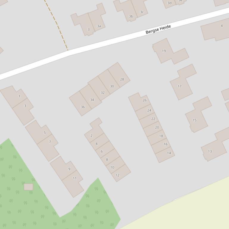 Kaart van  ’t Hey Veld.