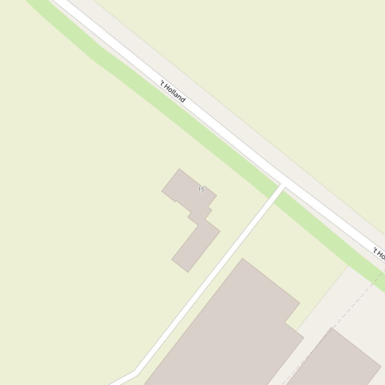 Kaart van  ’t Holland.