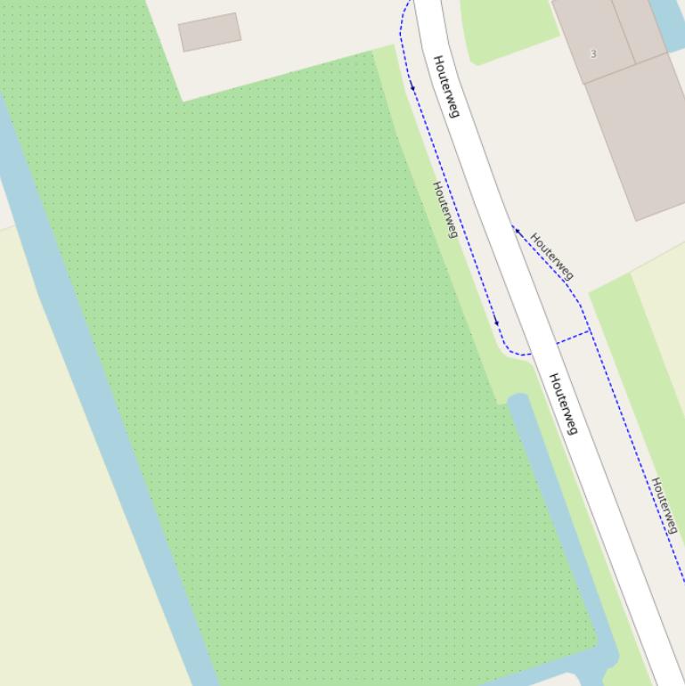 Kaart van de ’t Houterhof.