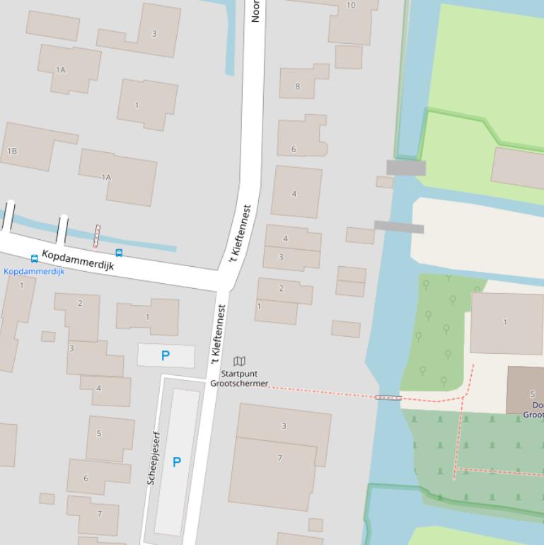 Kaart van  ’t Kieftennest.