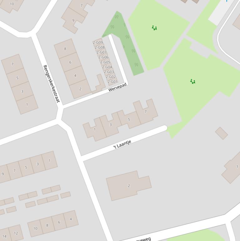 Kaart van  ’t Laantje.