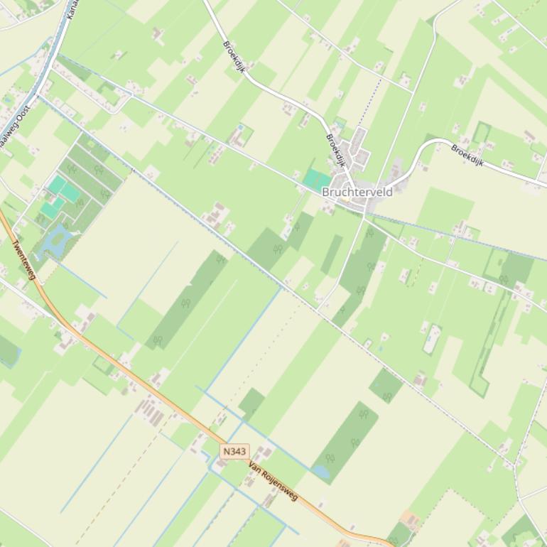 Kaart van  ’t Lijntje.