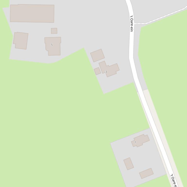 Kaart van  ’t Oare-ein.