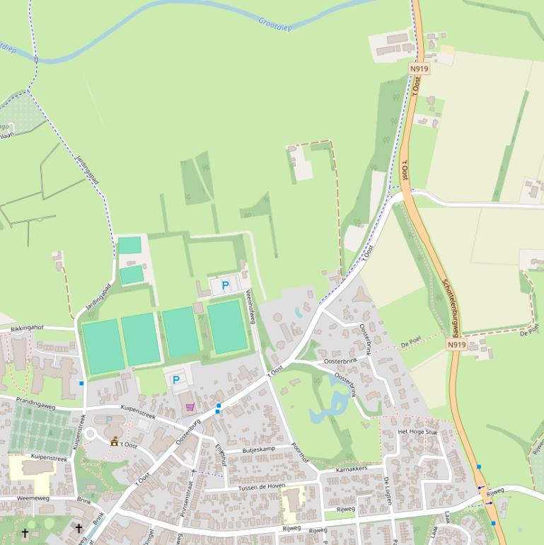 Kaart van  ’t Oost.